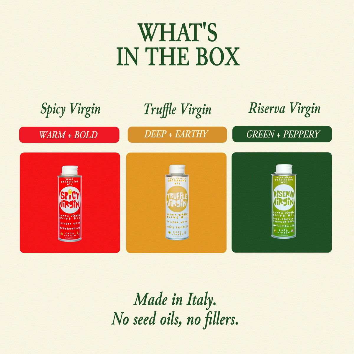 Casa Virgin Italian Trio Gift Box