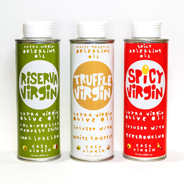 The Italian Trio – Spicy, Riserva & Truffle Drizzling Olive Oils
